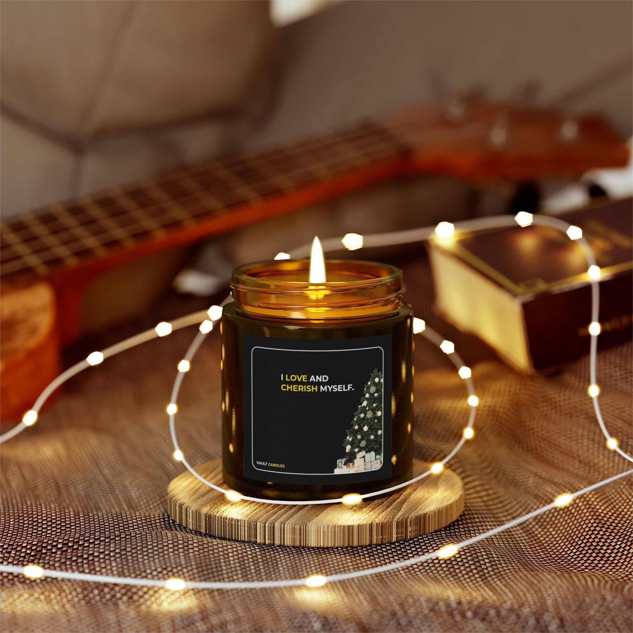 I Love and Cherish Myself – Coconut Apricot Wax Candle