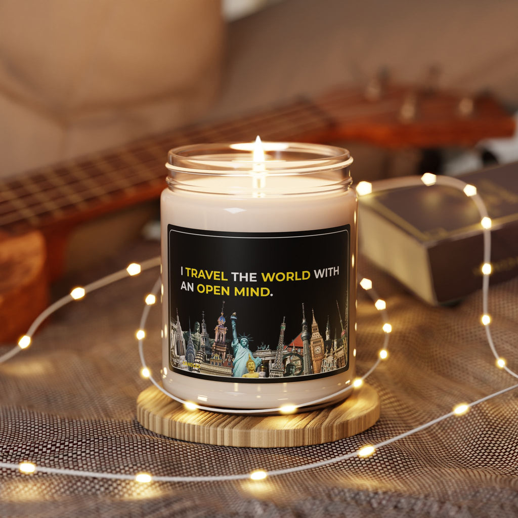 I Travel the World with an Open Mind – Natural Soy Wax Blend Candle