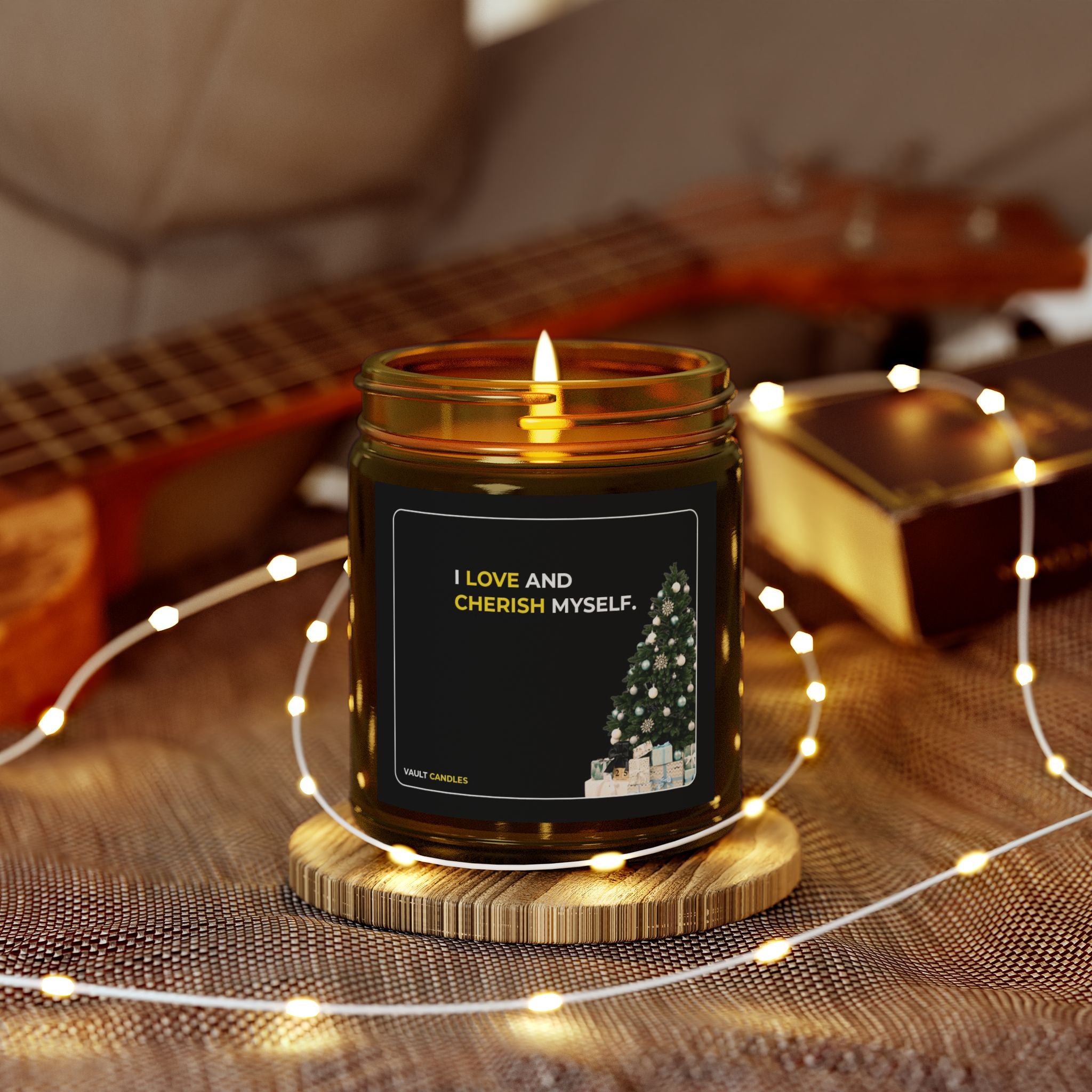 I Love and Cherish Myself – Coconut Apricot Wax Candle