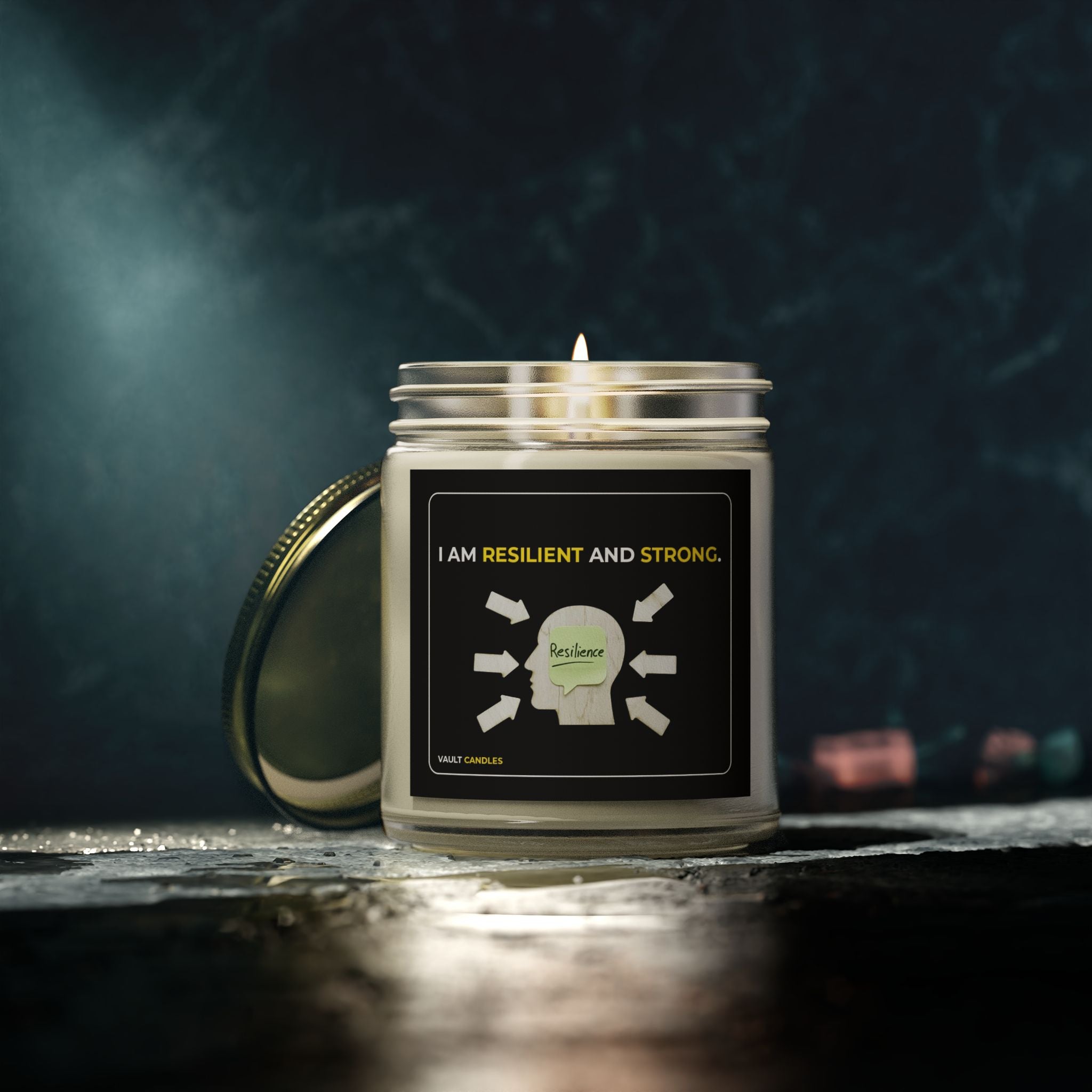 I Am Resilient and Strong – Coconut Apricot Wax Candle