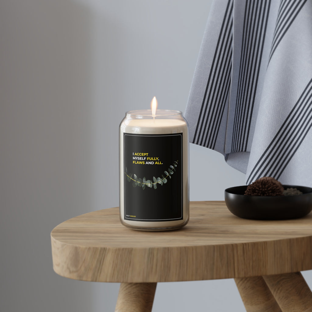 I Accept Myself Fully, Flaws and All - Eternal Light Scented Soy Candle