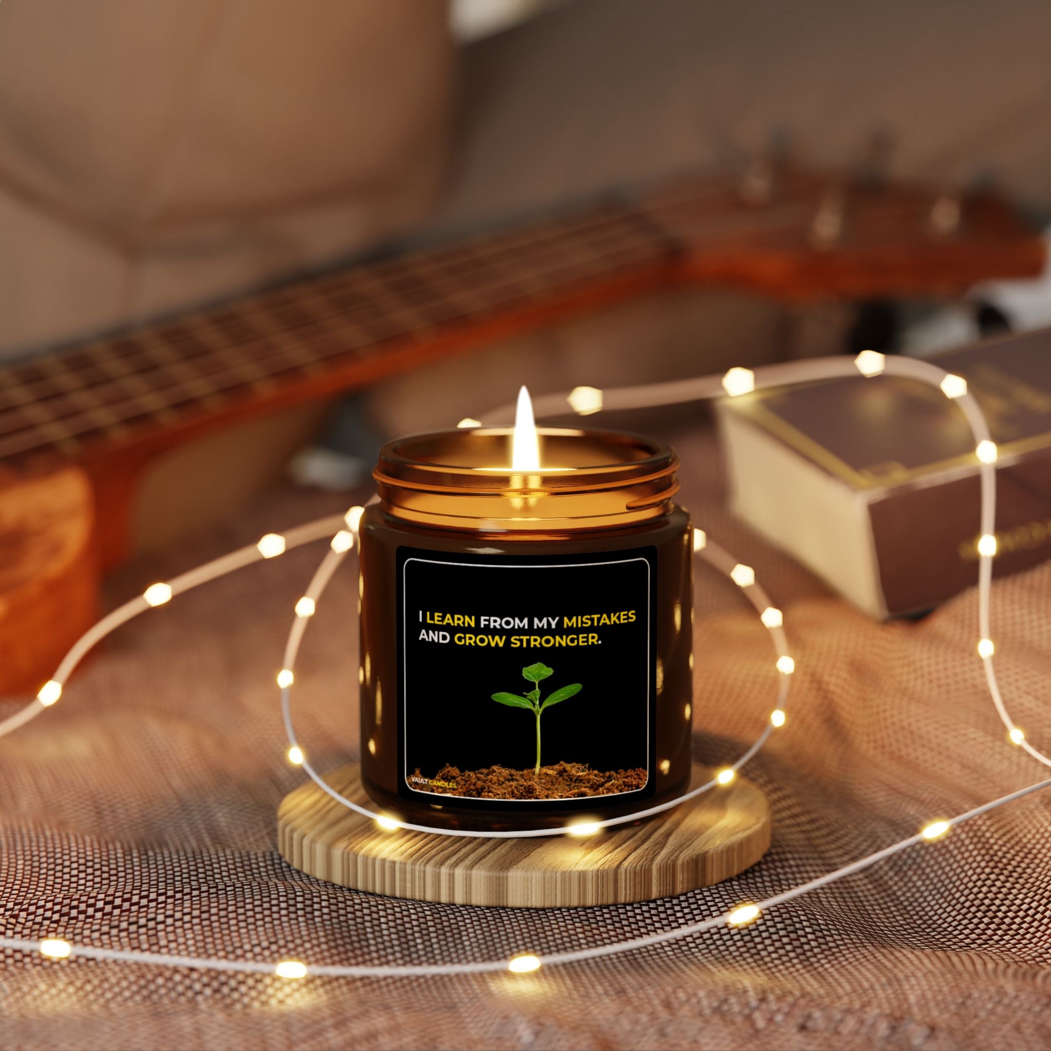 I Learn from My Mistakes and Grow Stronger – Relaxing Aromatherapy Candle