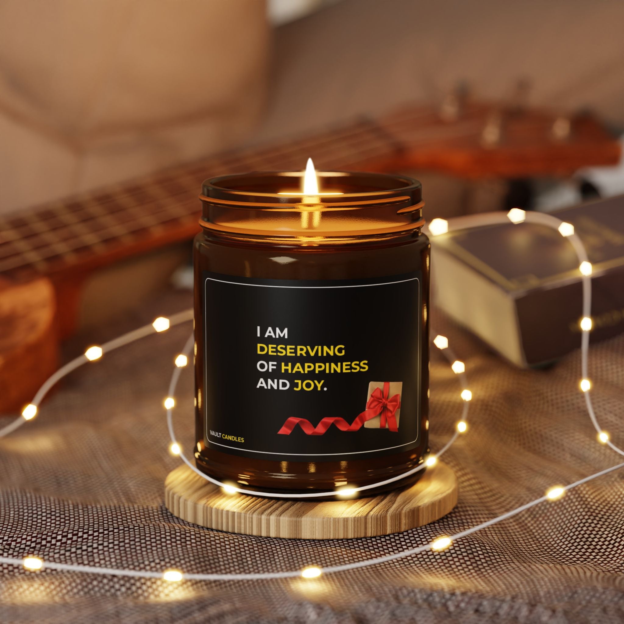 I Am Deserving of Happiness and Joy – Relaxing Aromatherapy Candle
