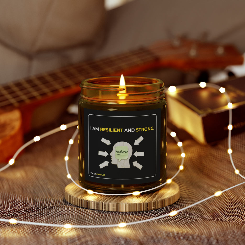 I Am Resilient and Strong – Coconut Apricot Wax Candle
