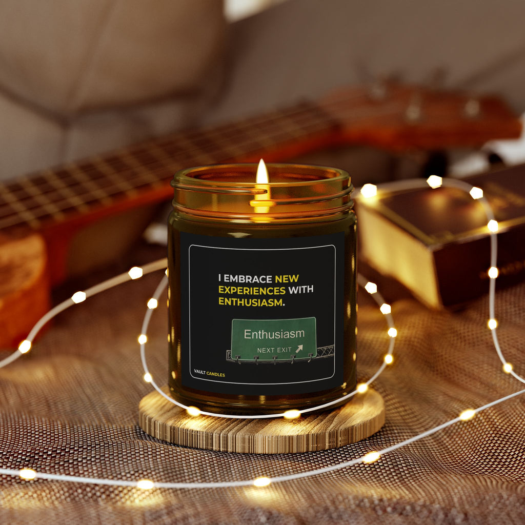I Embrace New Experiences with Enthusiasm – Coconut Apricot Wax Candle