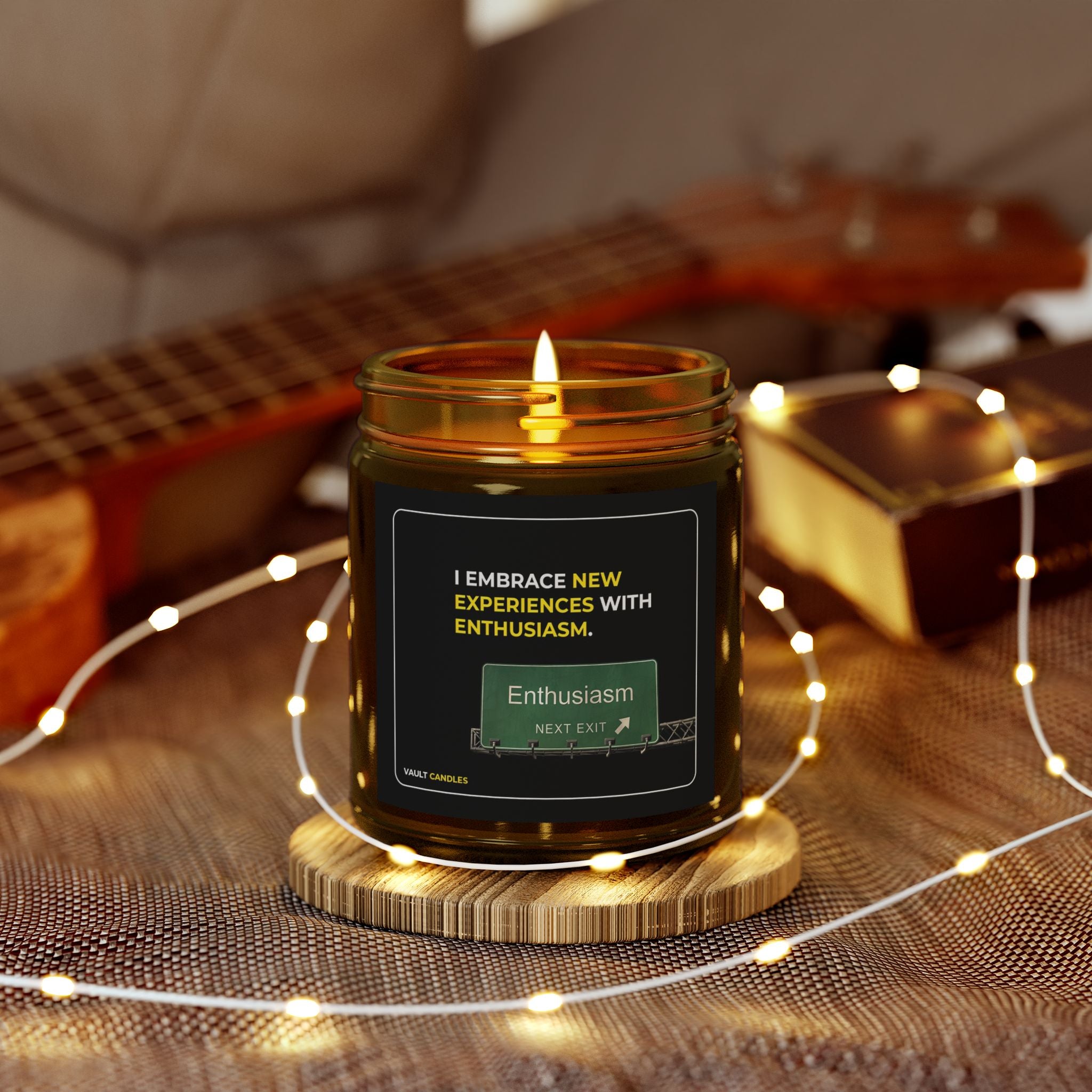 I Embrace New Experiences with Enthusiasm – Coconut Apricot Wax Candle