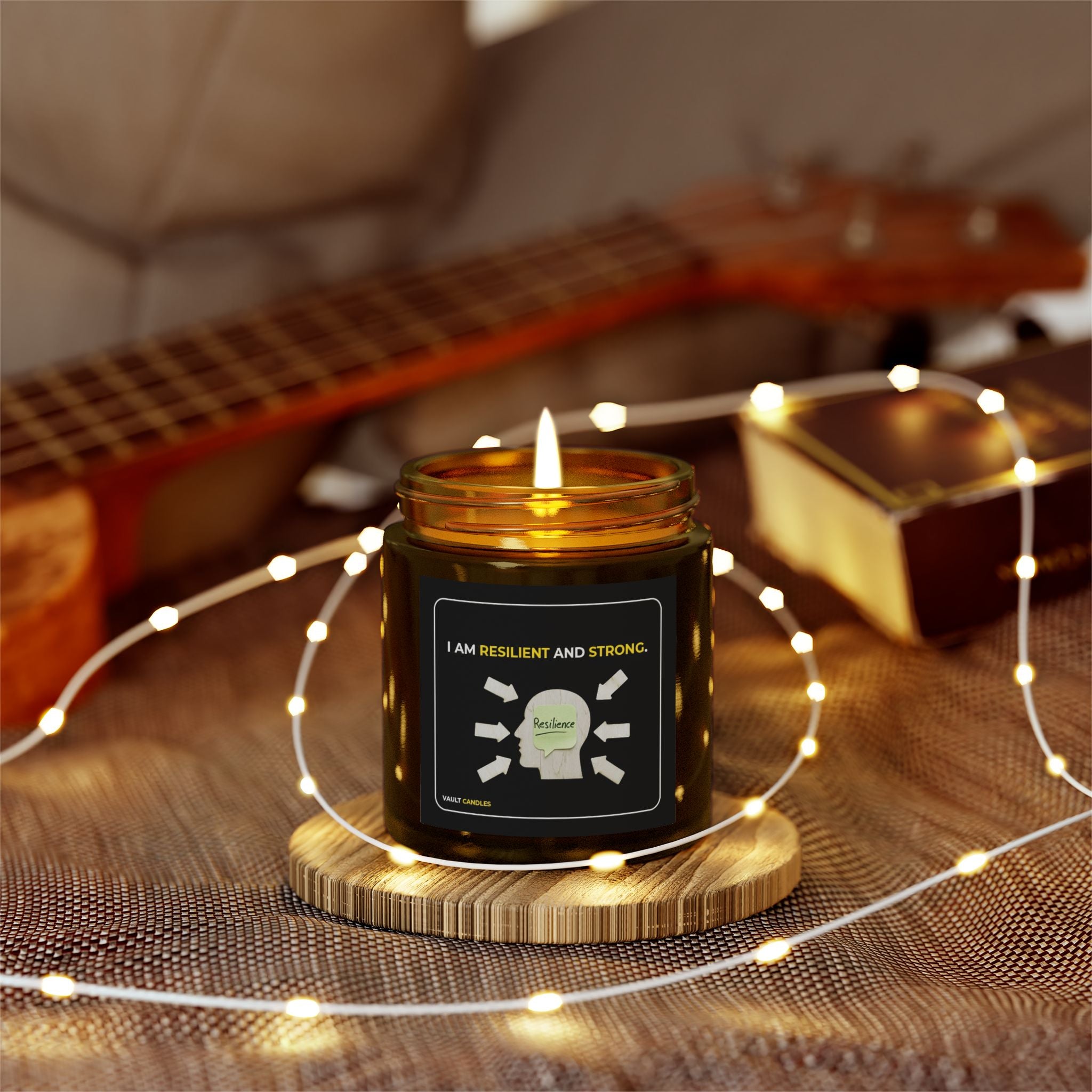 I Am Resilient and Strong – Coconut Apricot Wax Candle