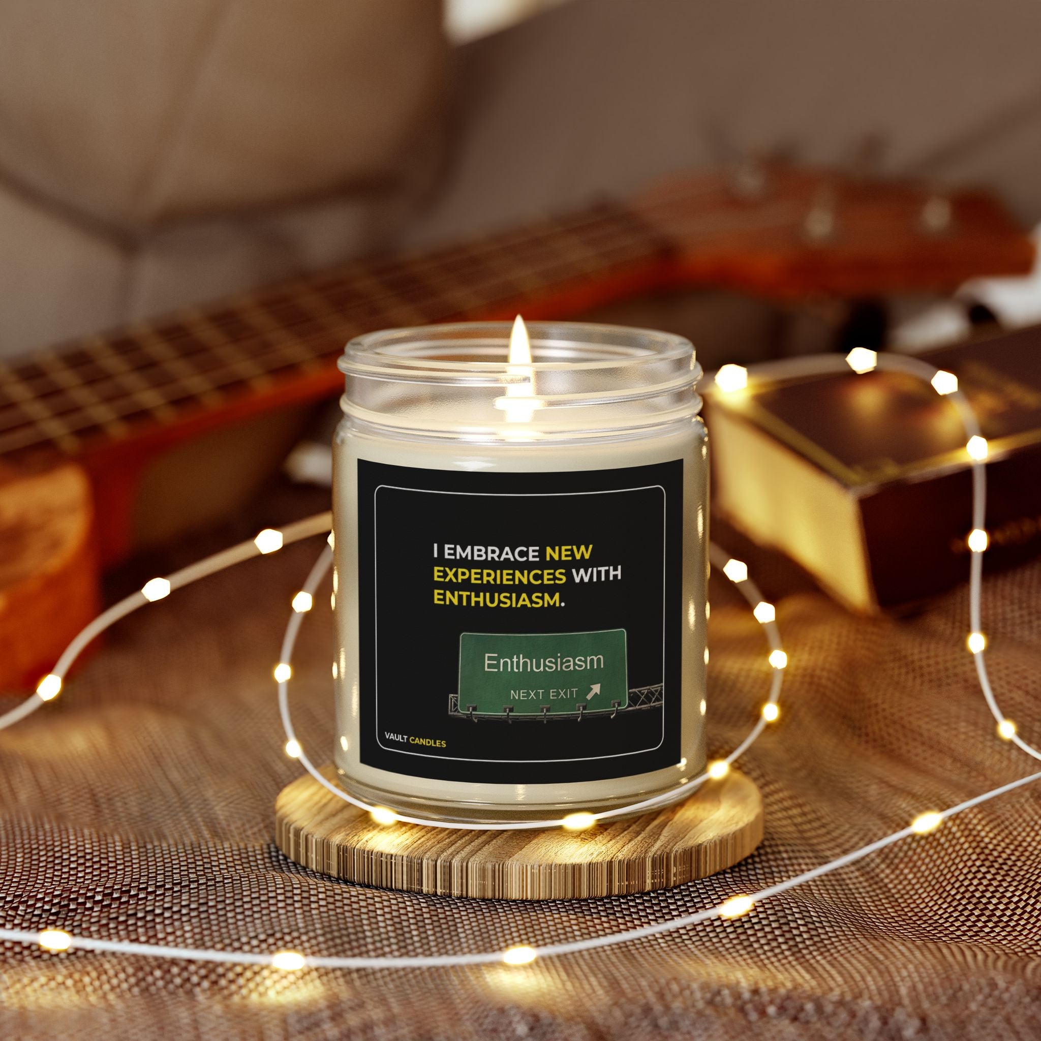 I Embrace New Experiences with Enthusiasm – Coconut Apricot Wax Candle