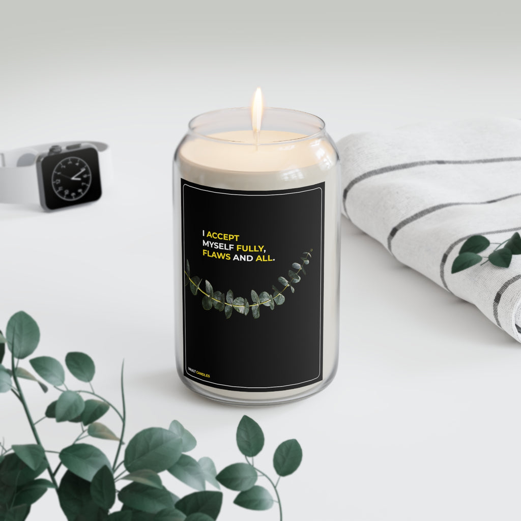 I Accept Myself Fully, Flaws and All - Eternal Light Scented Soy Candle